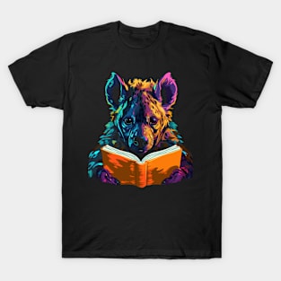 Hyena Reads Book T-Shirt